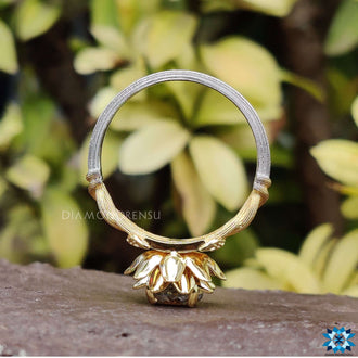 Vine engagement ring design symbolising nature's elegance and grace.
