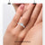 Elegant 0.92 CT Princess Cut Bezel Set Moissanite Solitaire Engagement Ring