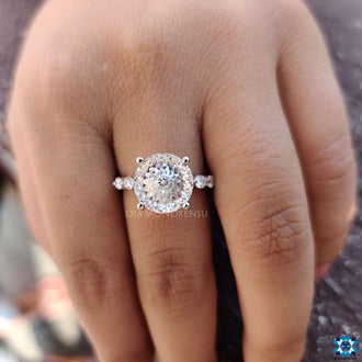 moissanite engagement rings - diamondrensu