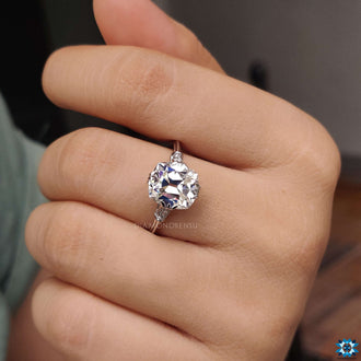 antique moissanite ring