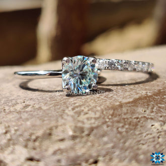 moissanite engagement rings - diamondrensu