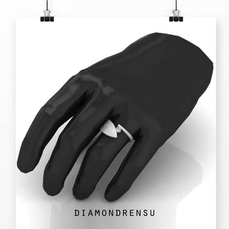 Bypass wedding ring sets with lab grown diamonds, handmade jewelry.
