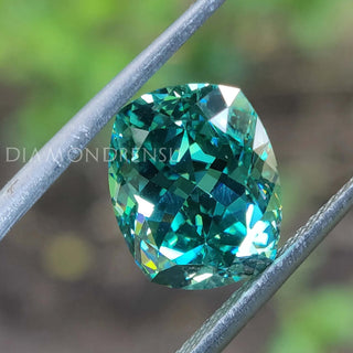 Cushion Divine Cut Moissanite in 3.96 carat Moissanite crafted for custom rings by Diamondrensu Moissanite.