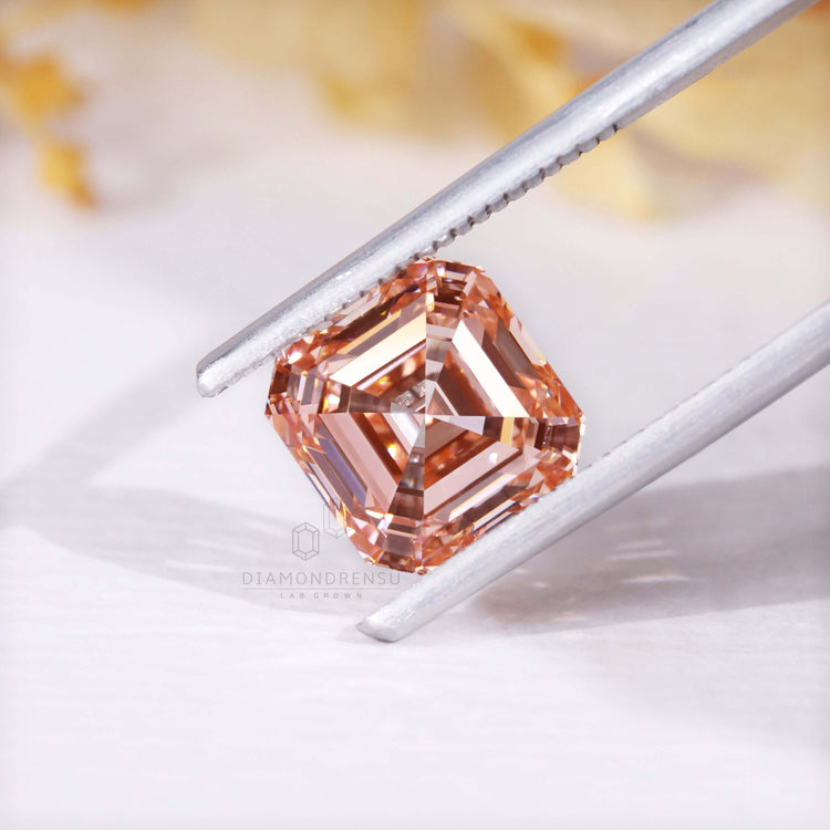 Buy loose Asscher cut diamond lab grown stone.
