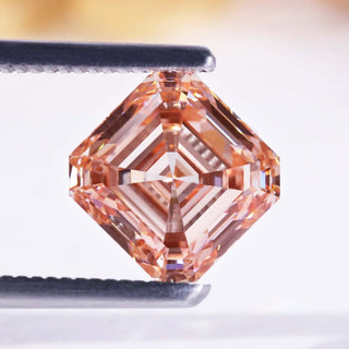 Fancy pink diamond Asscher cut 3 carat loose stone.

