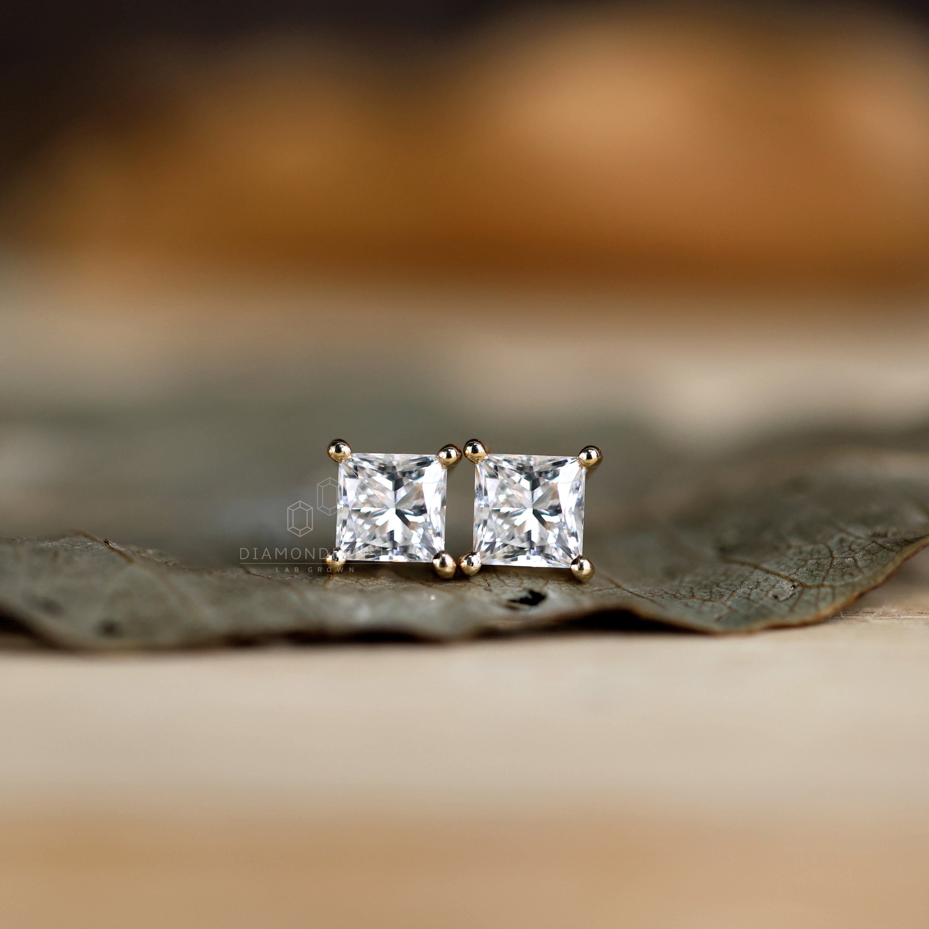 lab diamond earrings - diamondrensu