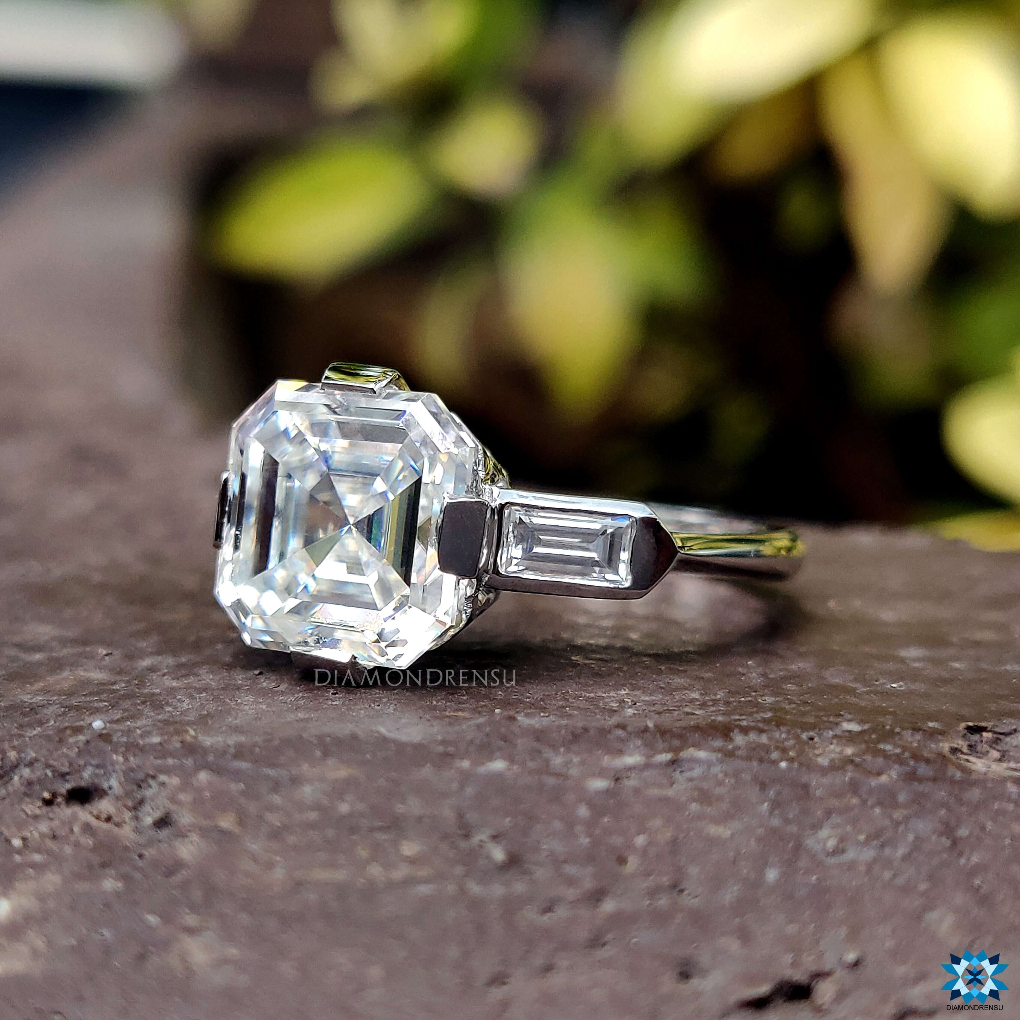 1.21 Carat Asscher Cut Edith Engagement Ring – Ashley Zhang Jewelry