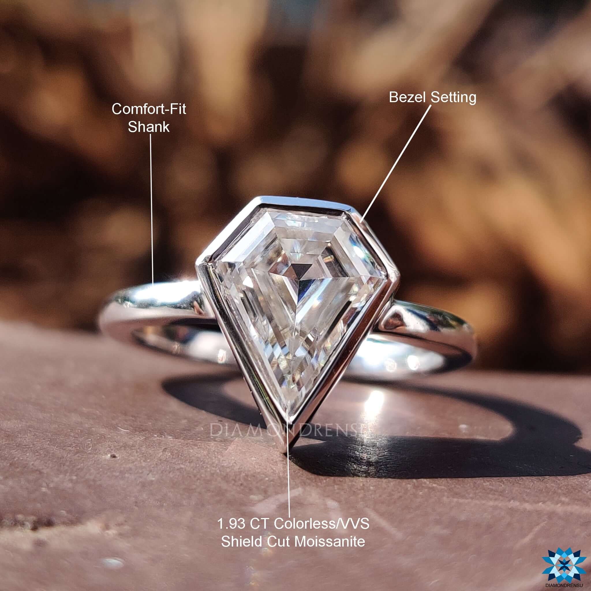 GRS 4.04ct Sapphire 0.80ct Diamond Engagement Ring | Israel Rose