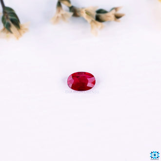 July birthstone listed under Ruby Gemstone and 0.53 carat gemstone selections.
