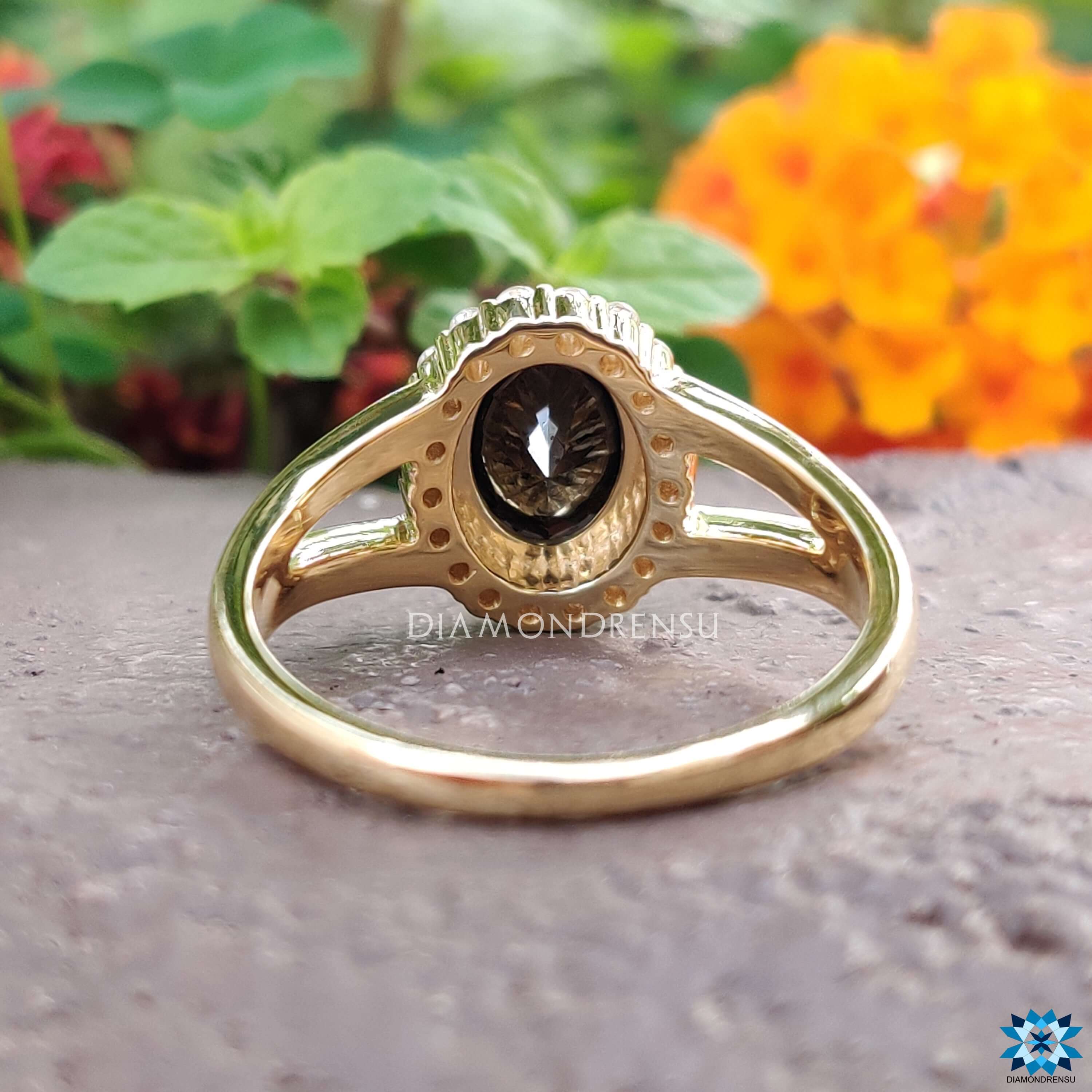 black moissanite ring - diamondrensu