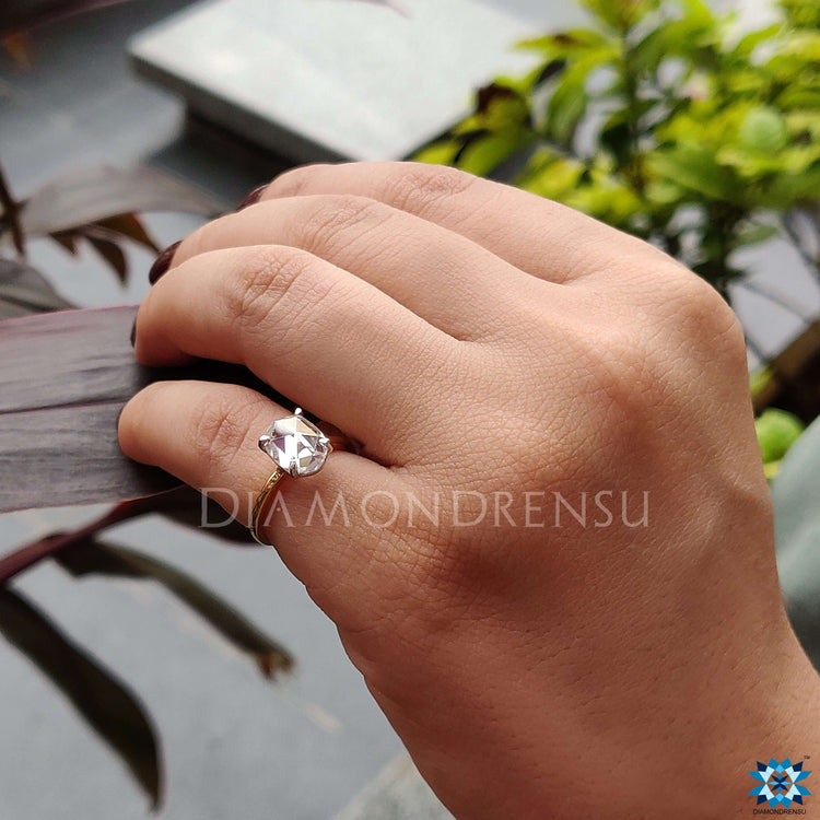 moissanite engagement ring