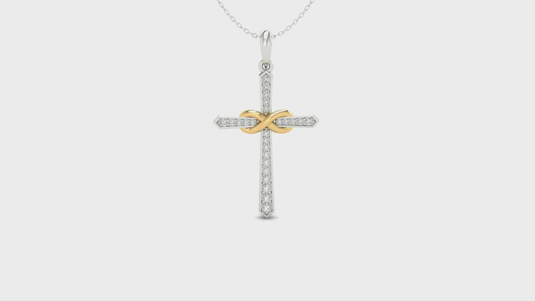 The Christian pendant represents spirituality and love.
