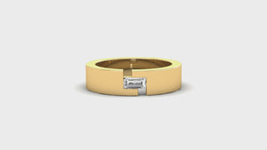 Diamondrensu mens band crafted with precision and Lab Grown stones.
