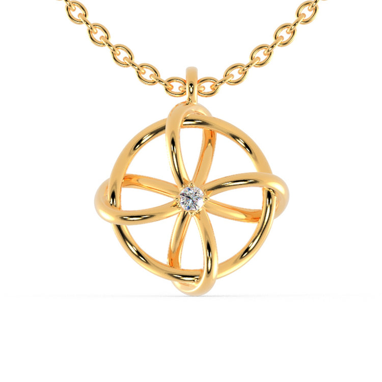 The infinity circle offers a timeless, elegant design.
