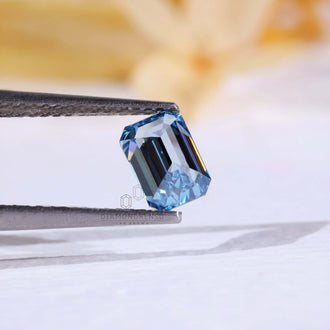 0.86 carat blue diamond loose grown diamond.
