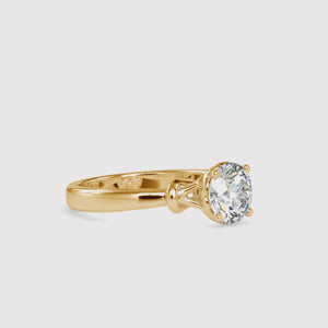 Stunning infinity ring featuring a lab grown diamond, perfect for proposals.