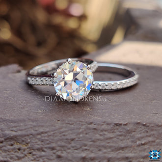 moissanite engagement ring