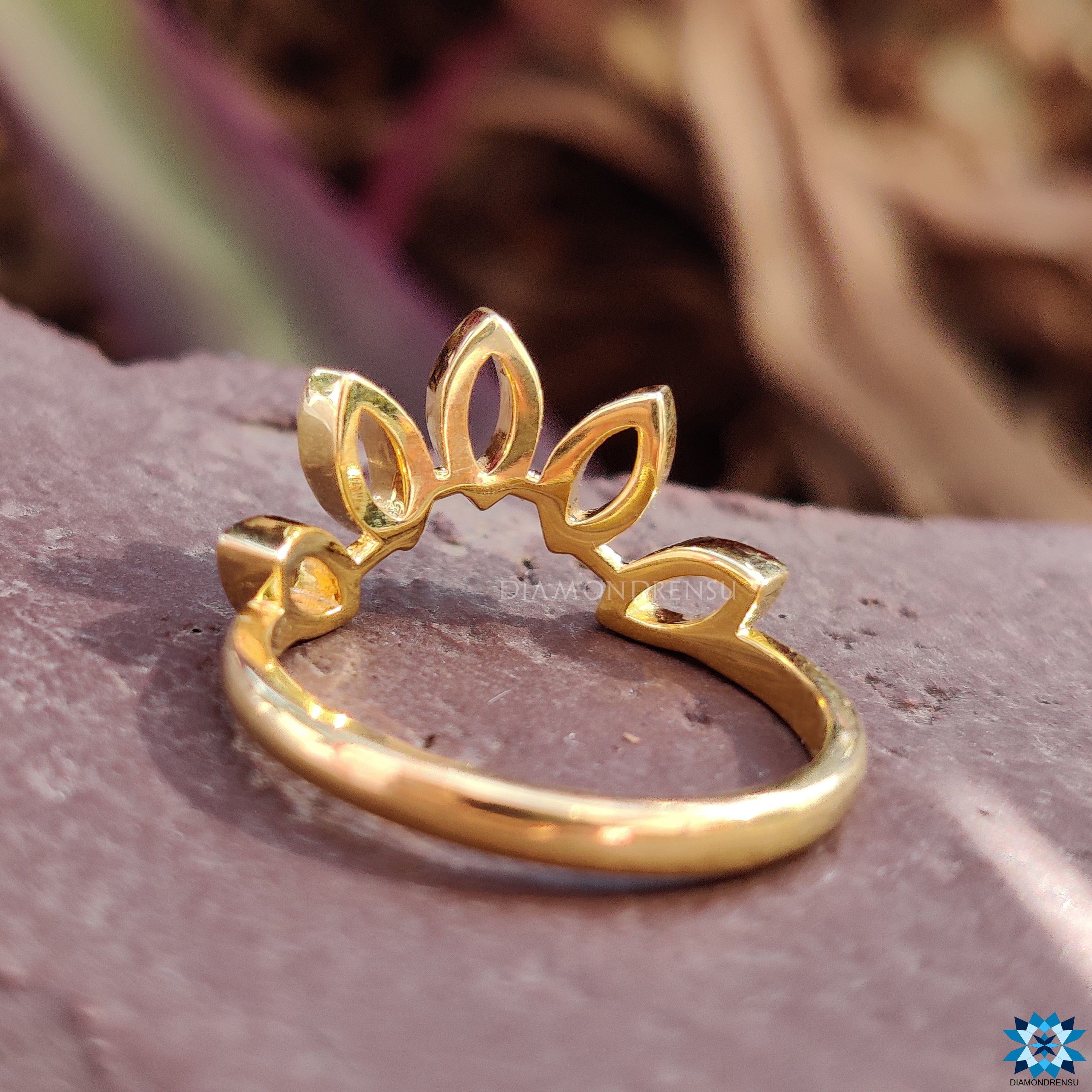 Buy ADMIER Gold Plated Brass Marquise Shape floral design Handmade Chilai  Work Traditional Fashion Ring For Girls Women(ACOR0243) at Amazon.in