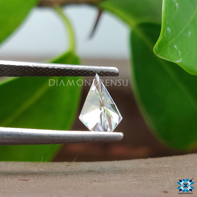 0.93 carat Moissanite available as Spear Cut Moissanite for curated wedding jewelry.