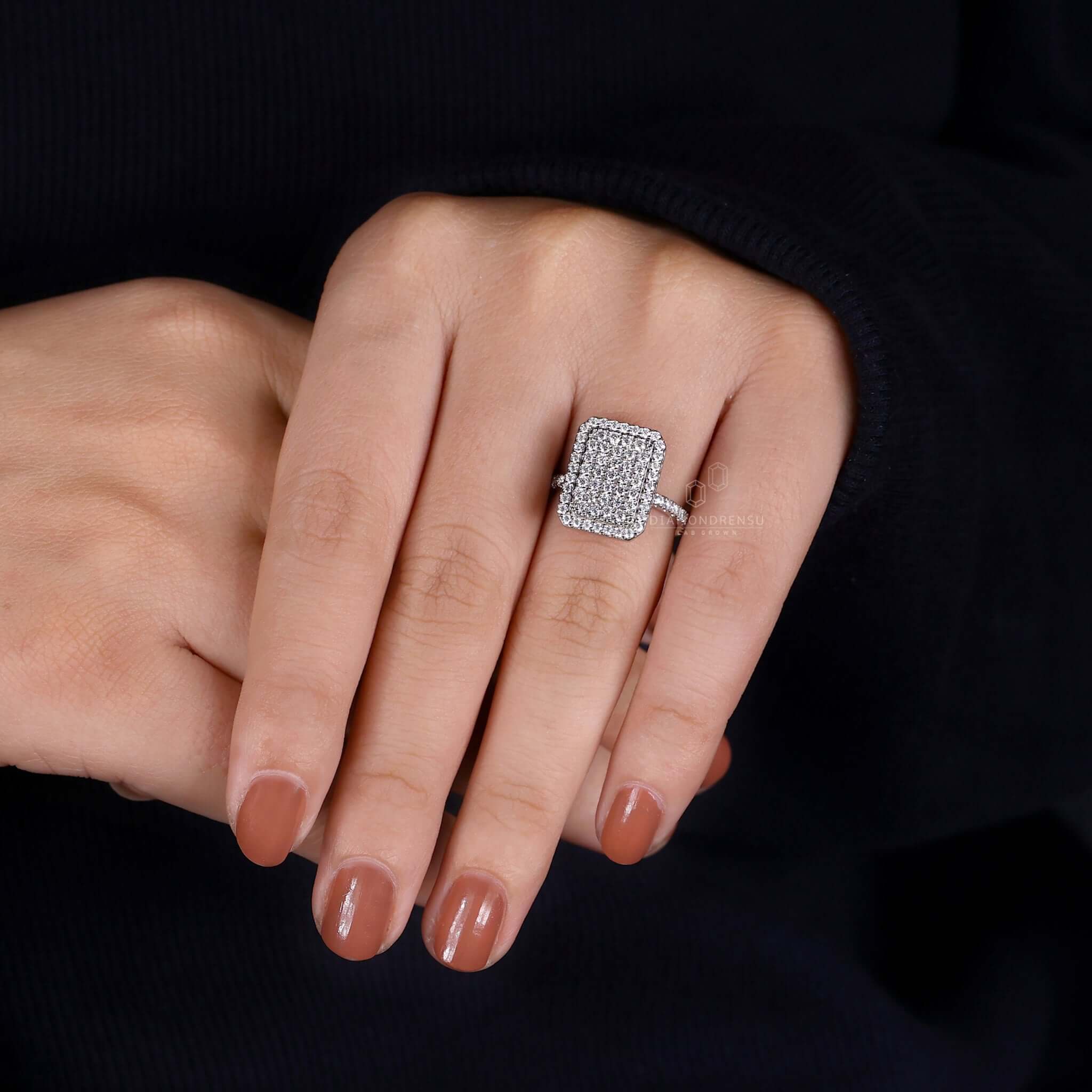Keyshawna Lab Grown Diamond Ring -14K White Gold, 3 stones, 3.5 Carat, –  Best Brilliance