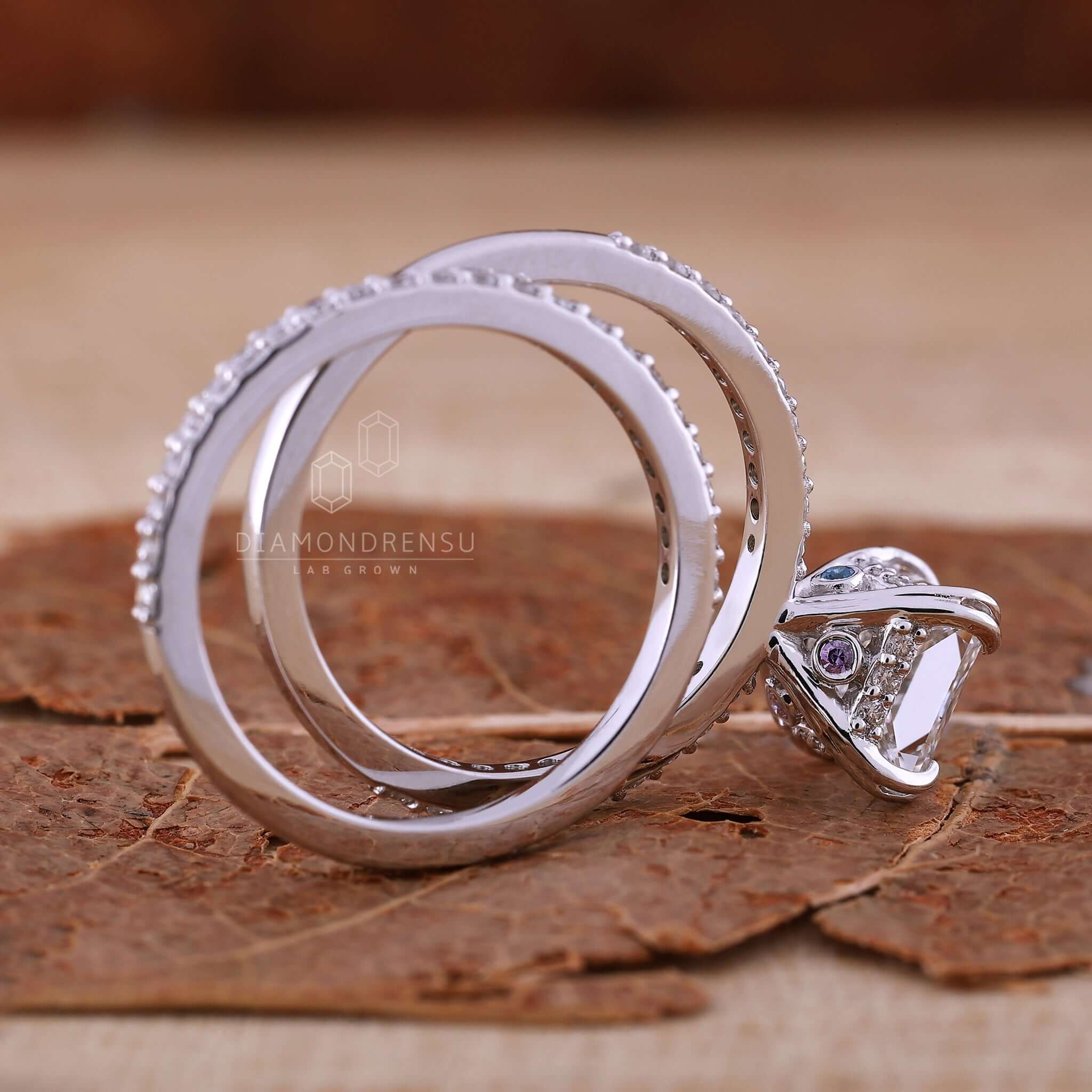 princess diamond ring set