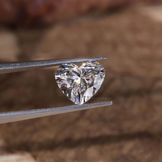 Lab grown heart shaped diamond offers a sustainable option.
