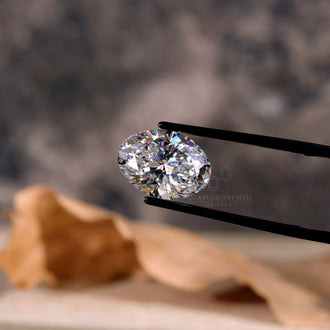 3.30 carat oval diamond offered as Oval Lab Grown Diamond and loose diamond.
