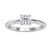 Stunning 0.54 CT Round Cut Colorless Moissanite Solitaire Engagement Ring