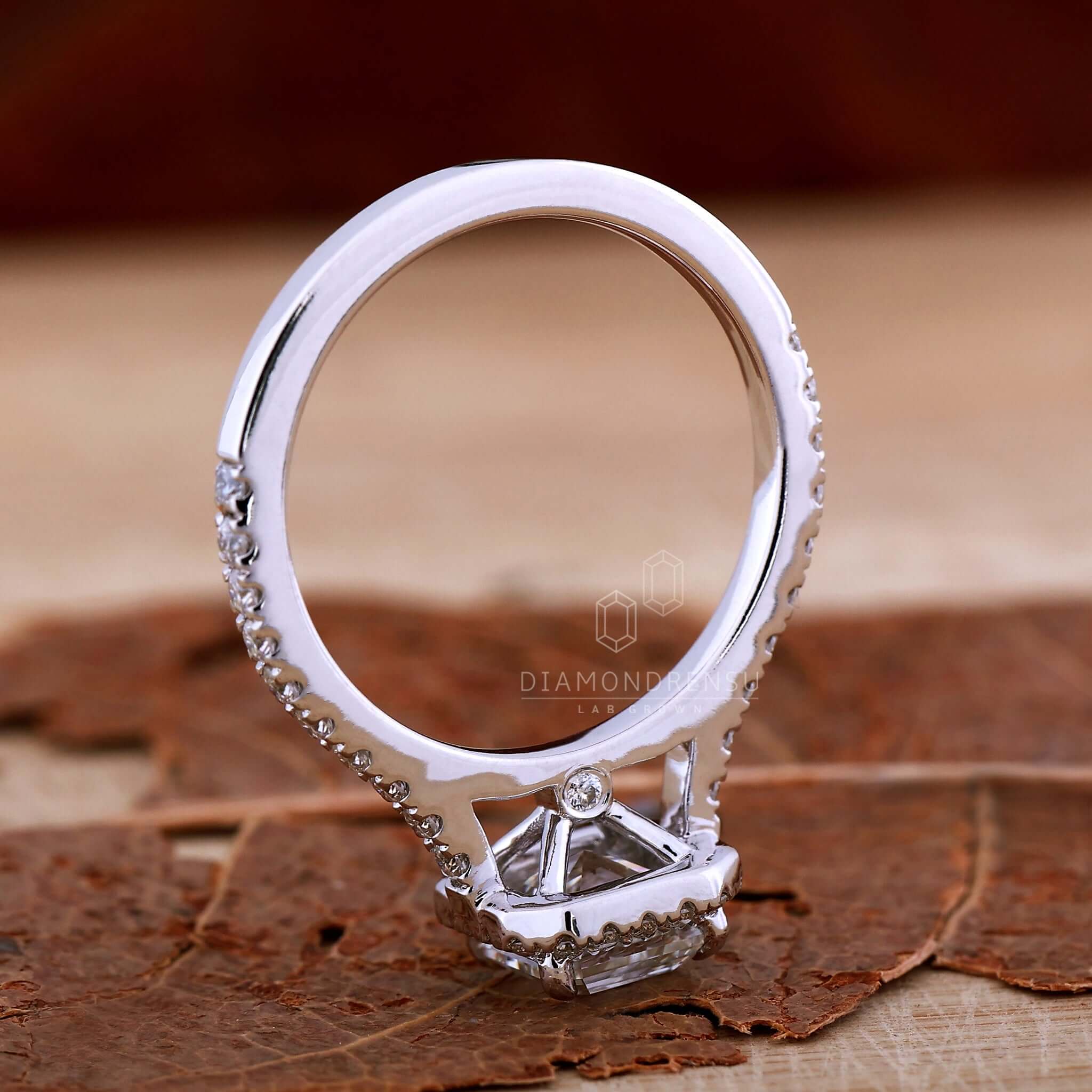 cathedral set engagement ring