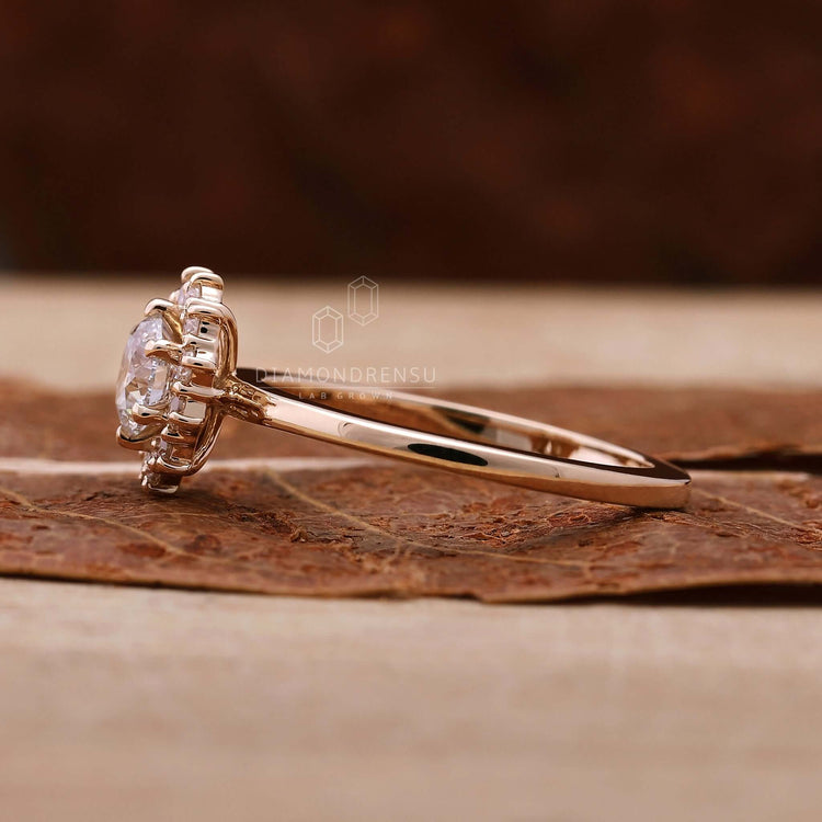 lab created diamond ring