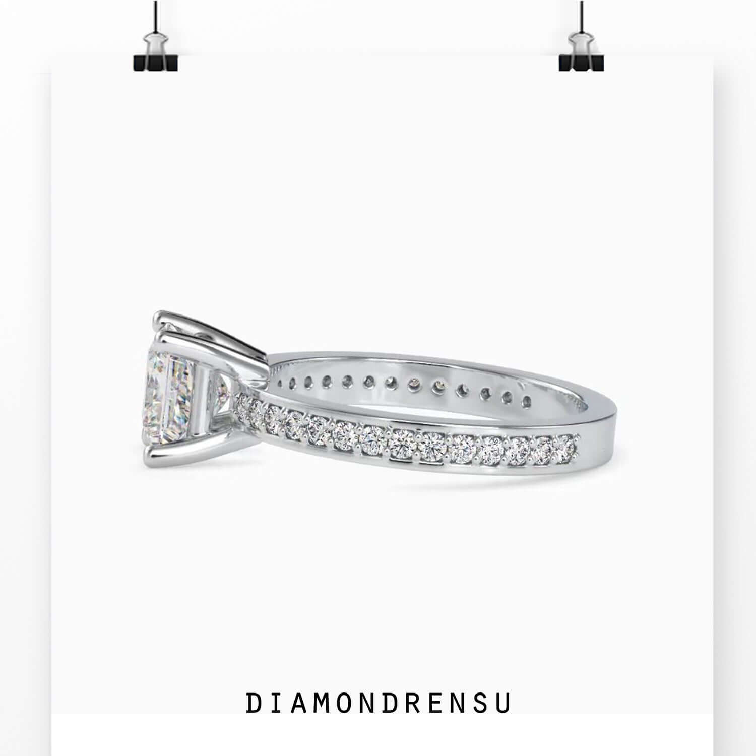 channel set engagement ring - diamondrensu
