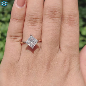 moissanite engagement ring