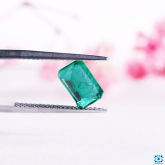 Emerald birthstone may displayed as emerald green gemstone.
