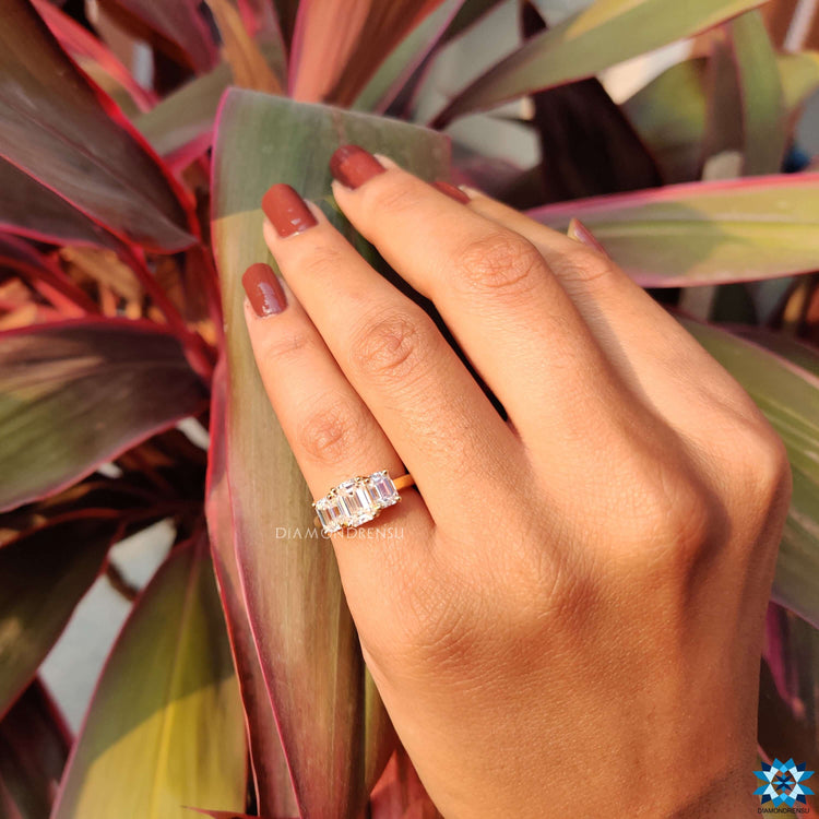 Moissanite for engagement ring handmade jewelry