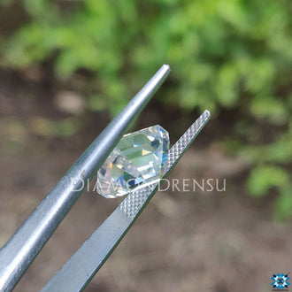 Emerald step cut moissanite added to the collection.