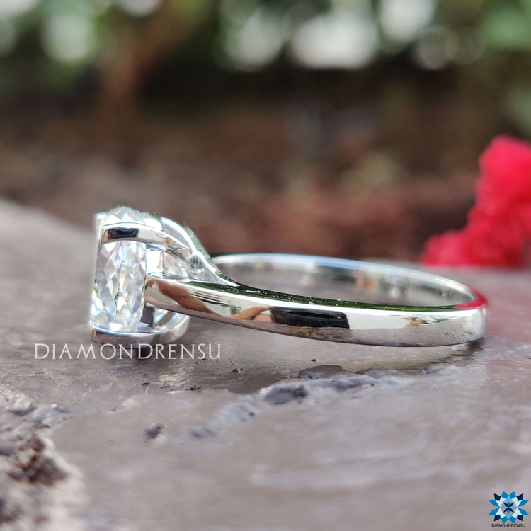 Portuguese cut engagement ring offering a unique and intricate design.
