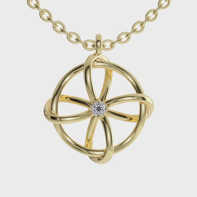The infinity circle necklace offers a simple, elegant design.
