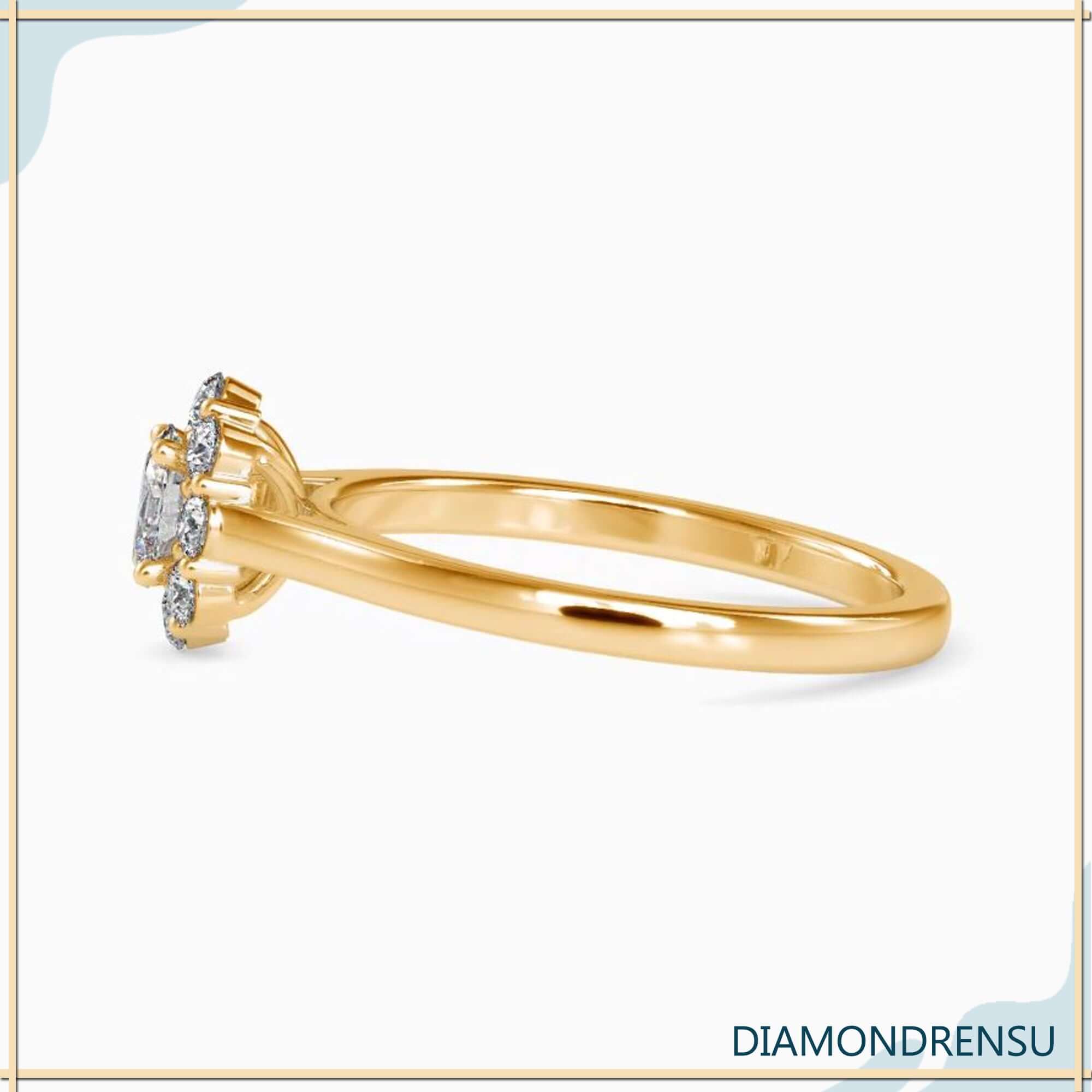 moissanite halo engagement rings - diamondrensu