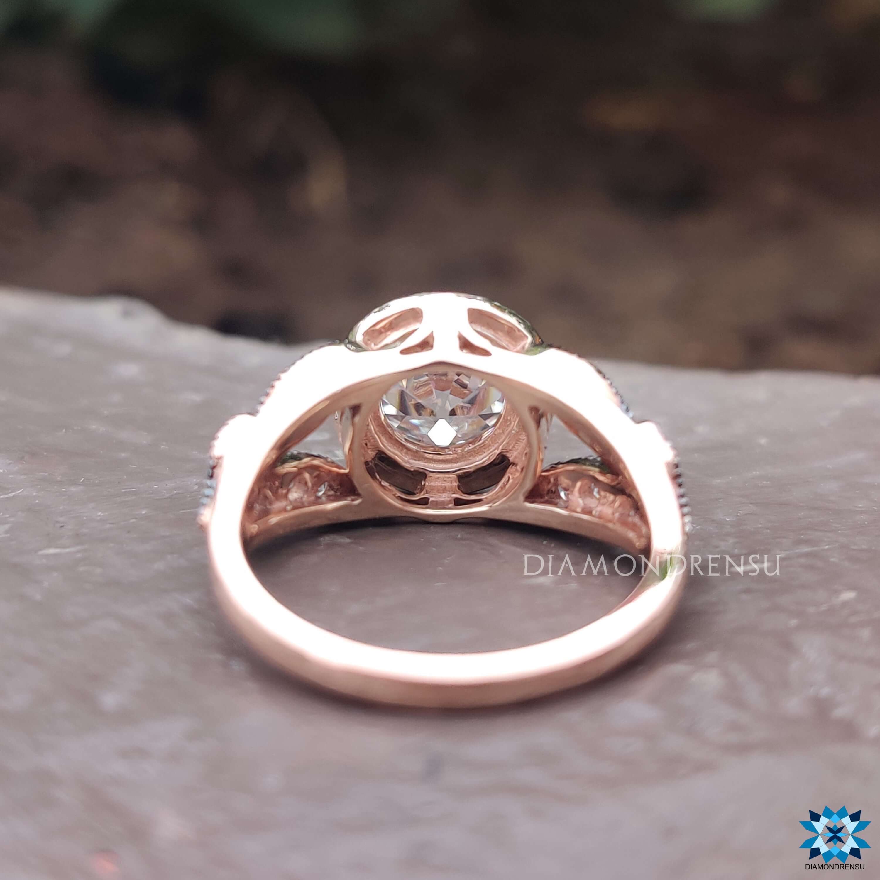 rose gold wedding pendant - diamondrensu