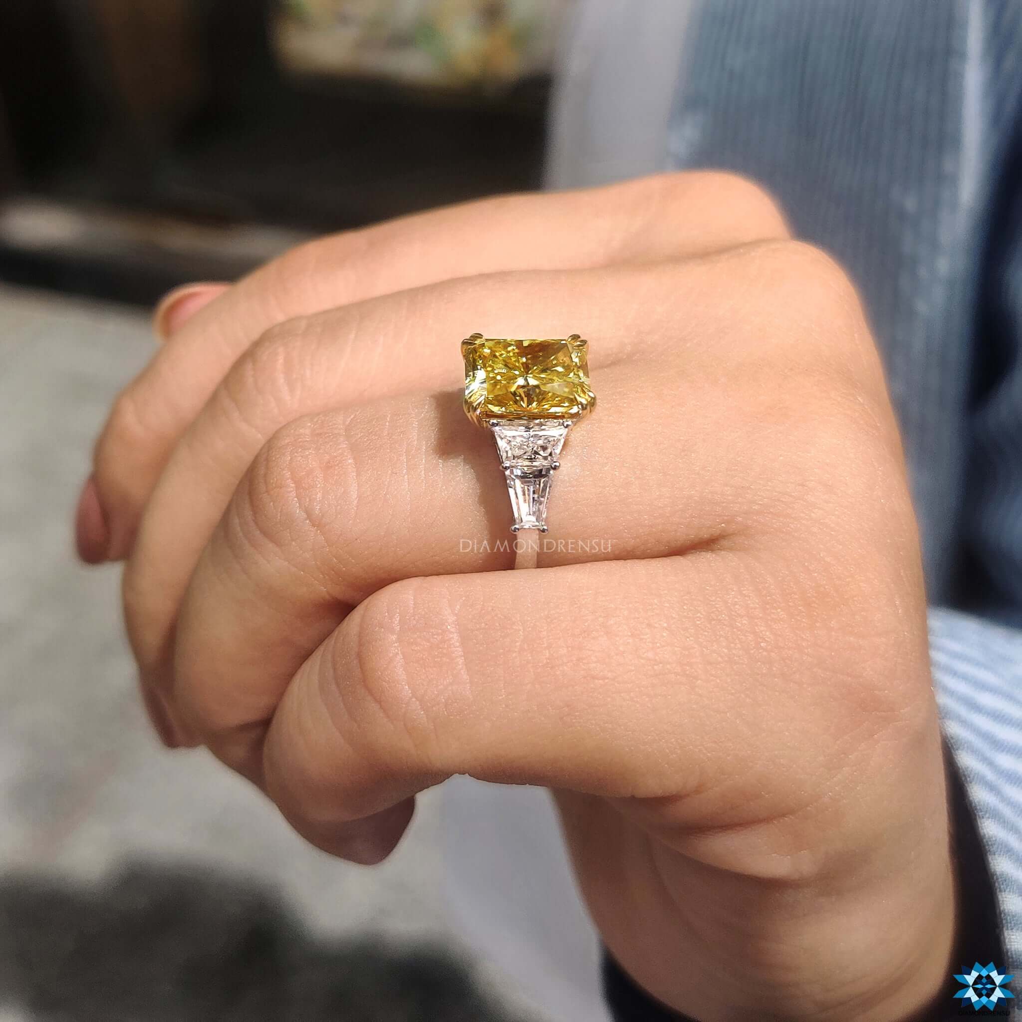 Yellow moissanite clearance stone