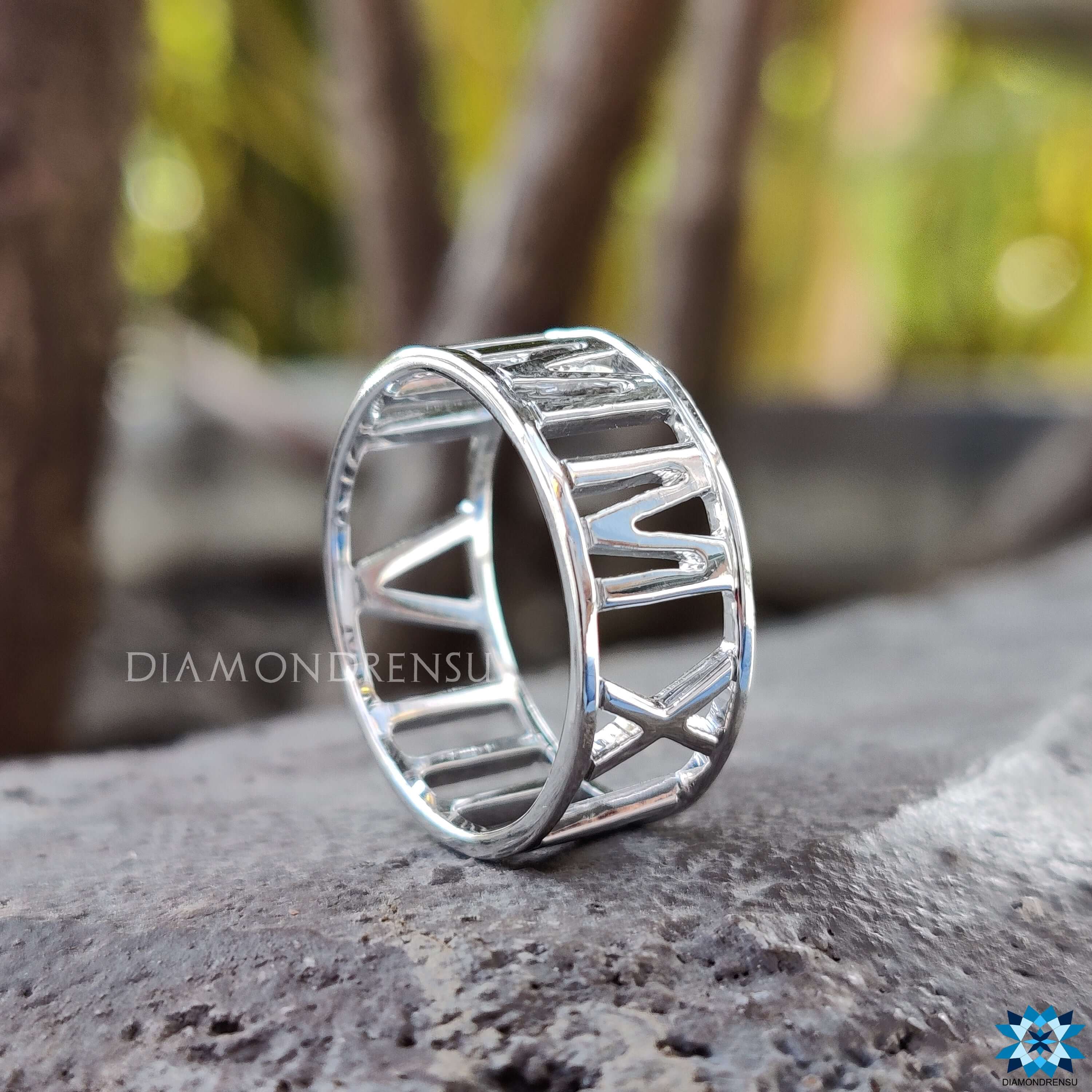 Buy ARZONAI Van Roman numeral shell ring opening with diamond tail ring  index finger ring Stainless Steel Ring Online at Best Prices in India -  JioMart.