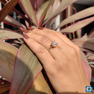 Round Cut Moissanite moissanite engagement ring buy moissanite ring
