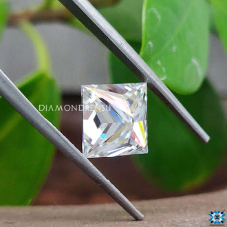 Moissanite stone featured for custom work.