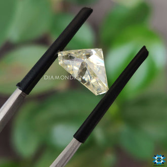 1.81 carat moissanite paired with loose moissanite stone.
