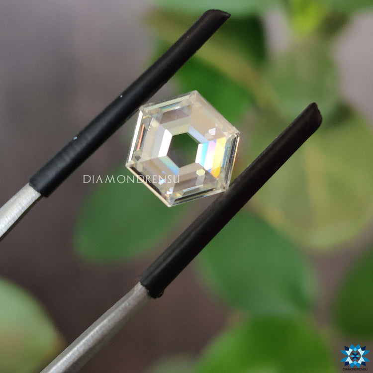 Loose moissanite stone shining with 1.78 carat moissanite.
