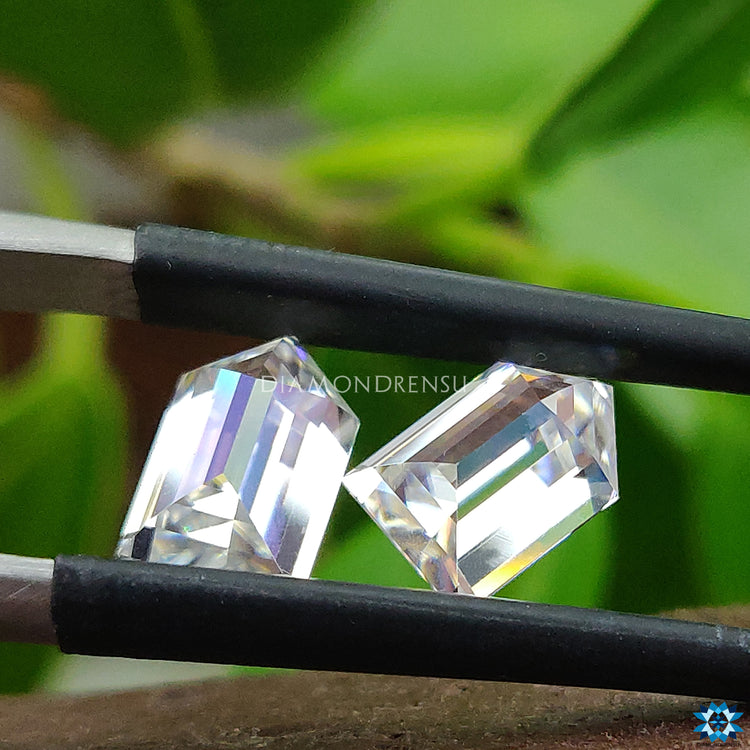 Moissanite used in handmade jewelry.
