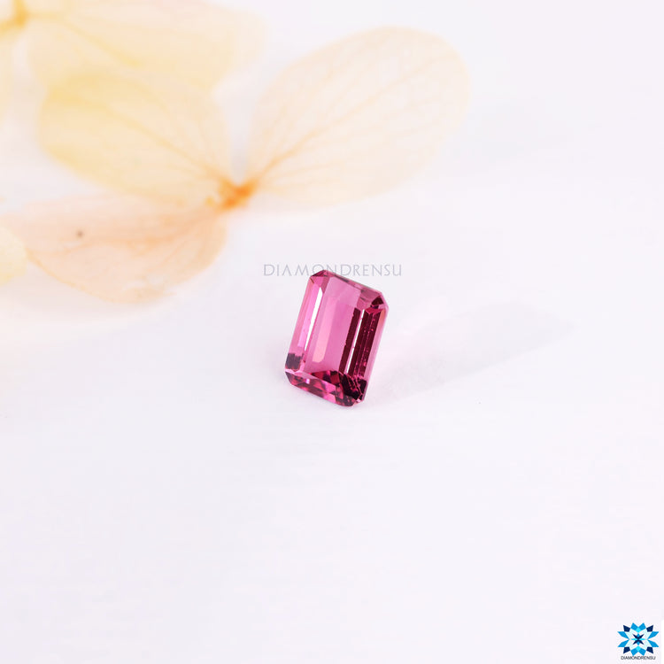 Loose asscher cut gemstone 1.71 carat gemstone.
