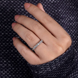 lab grown diamond eternity band