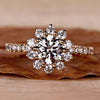 cluster halo engagement ring