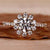 cluster halo engagement ring